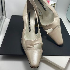 Fratelli Rossetti pink pearl pumps